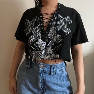 AC/DC Crop Top